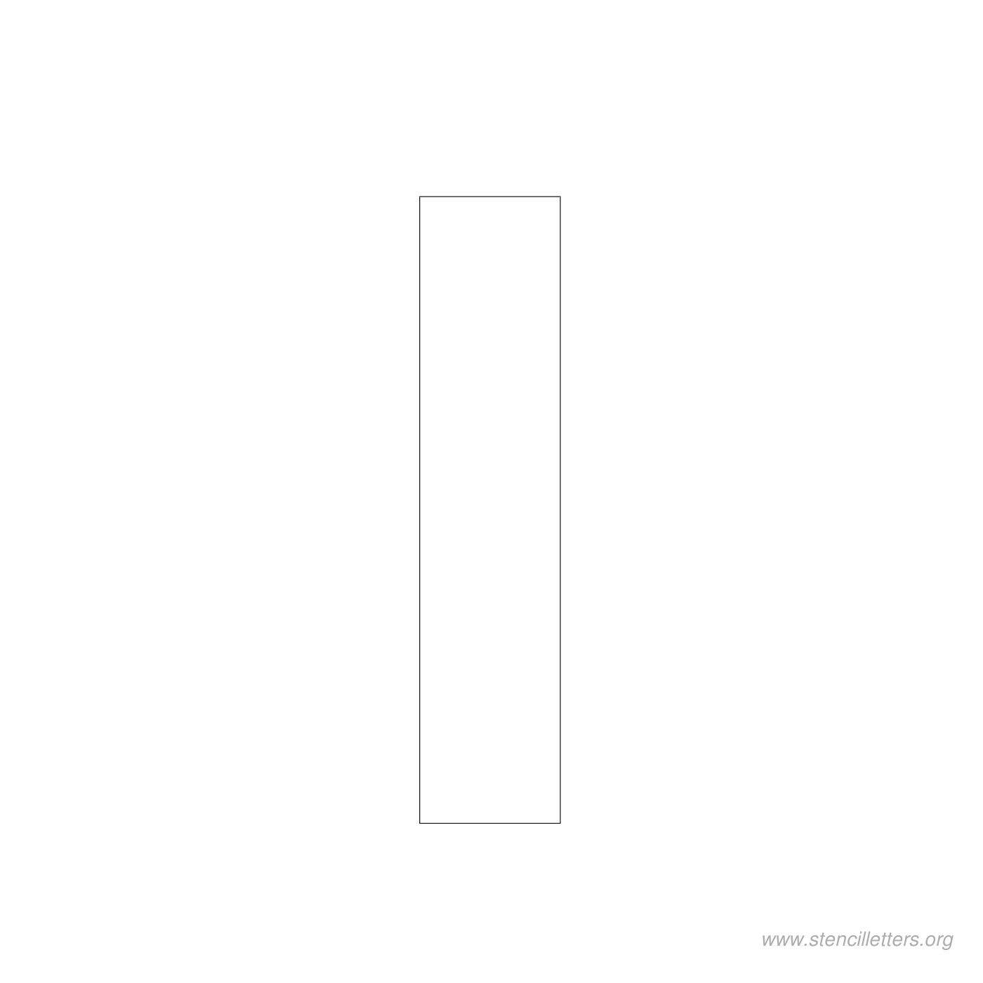 3 inch stencil letter i