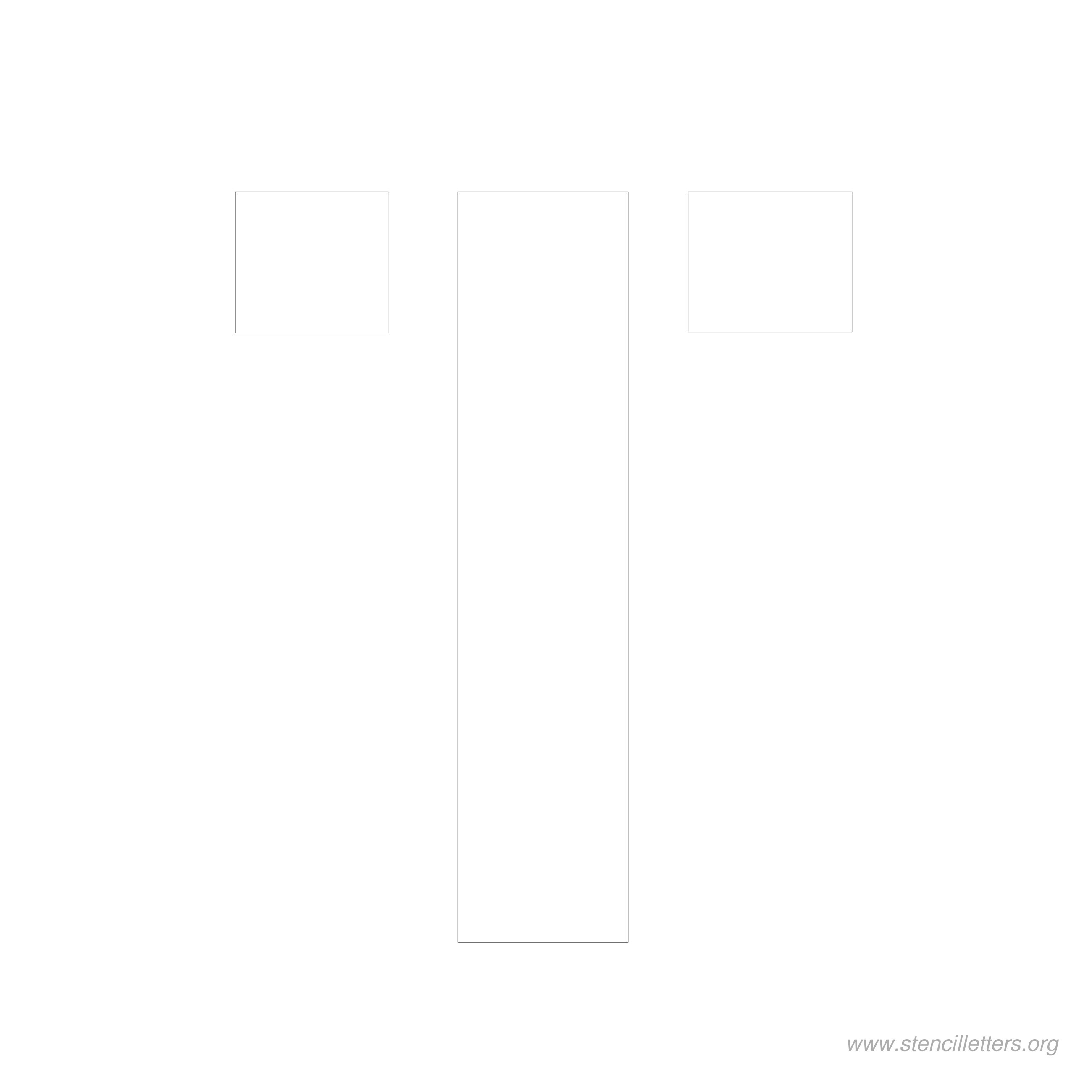 6 inch stencil letter t