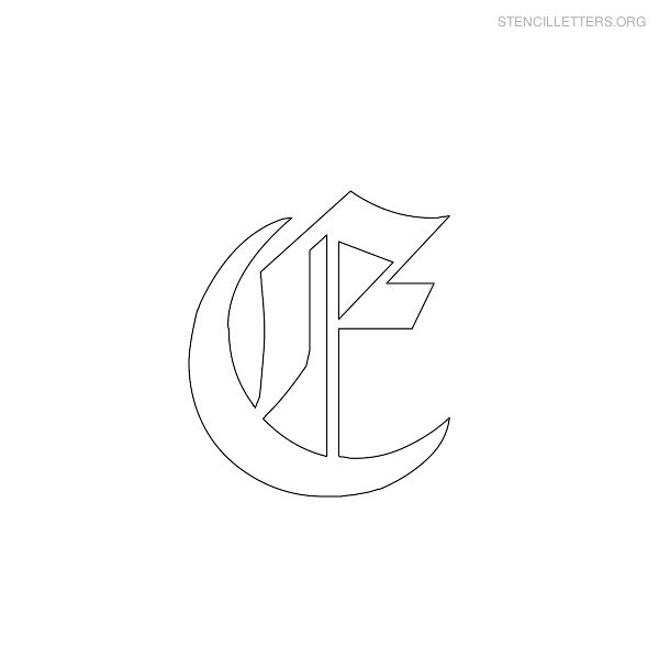 Stencil Letter Gothic E