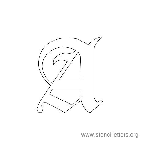 Gothic Stencil Letter A