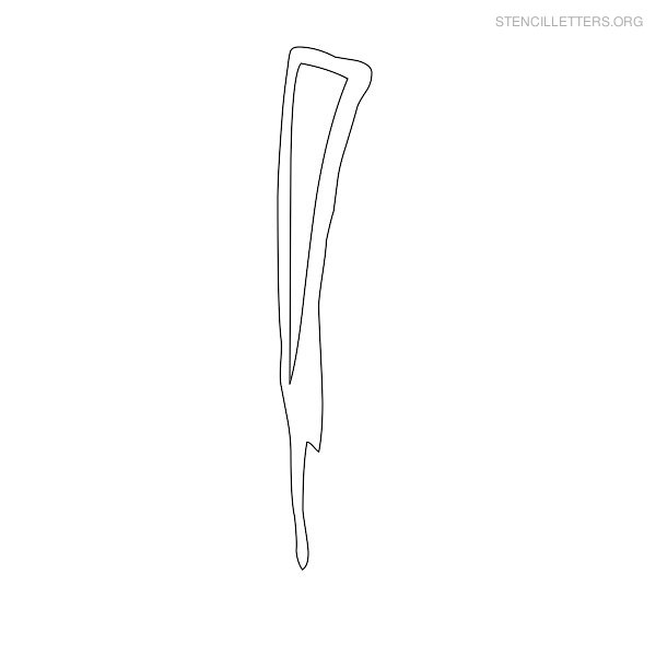 Print Free Stencil Letters I
