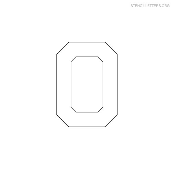 Stencil Letter Military O