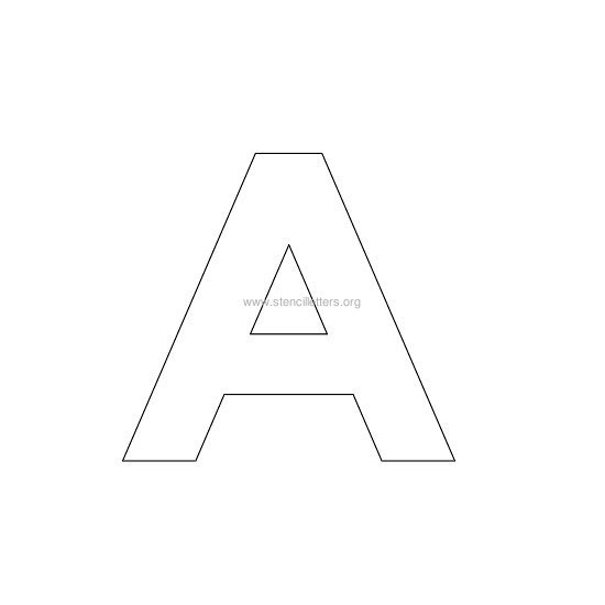 bold stencil letter a