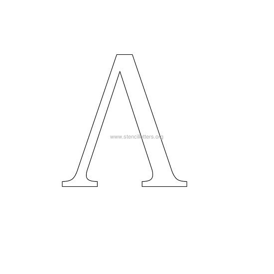 greek wall stencil letter a