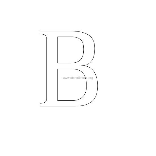 greek wall stencil letter b