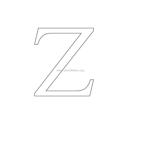 greek wall stencil letter z