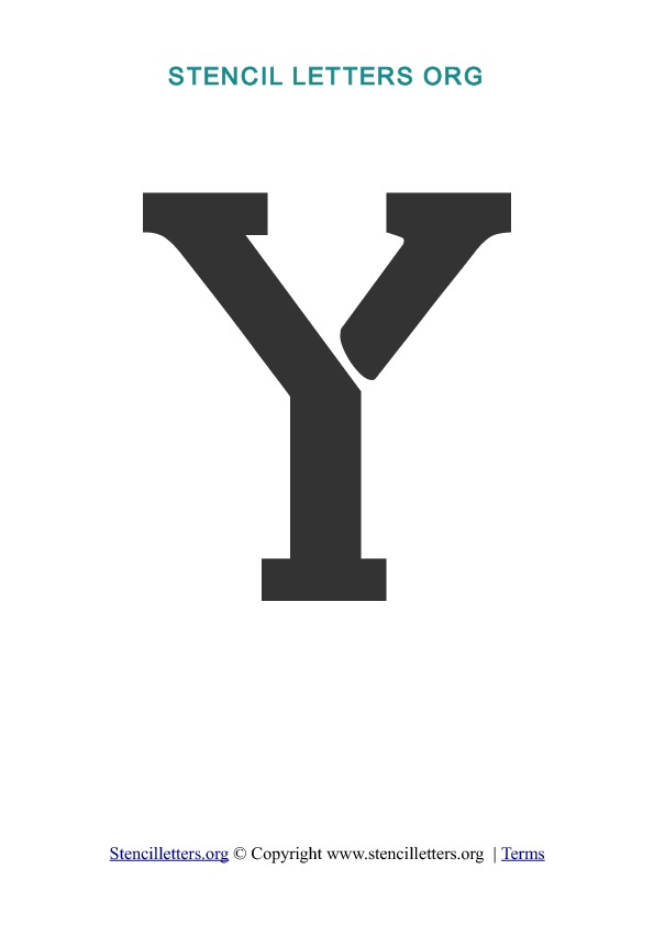 PDF Stencil Template Y