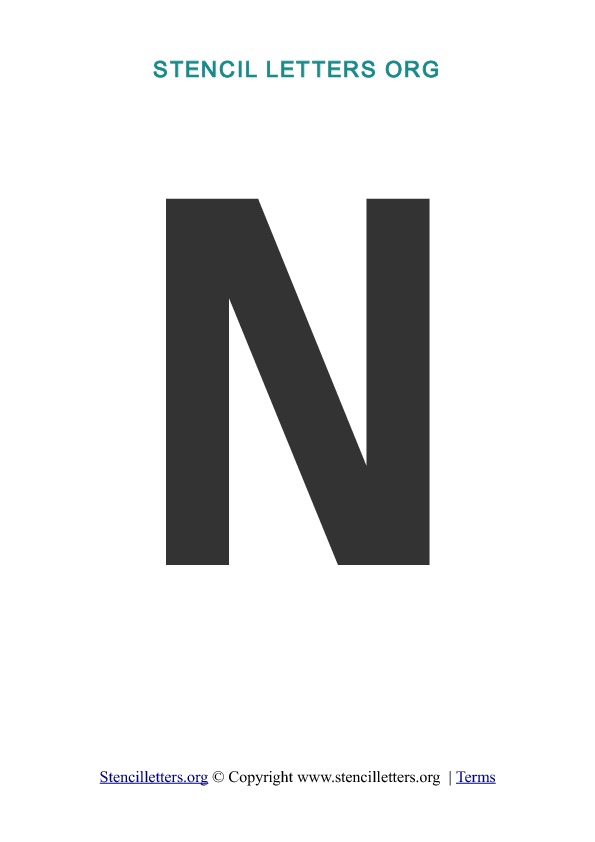 PDF Stencil Template N